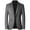 Grey, variant on SWSMCLT Men's Single Breasted Blazer Casual Blazer Jacket Business Casual Suit Jacket Cozy Two Button Grey 40