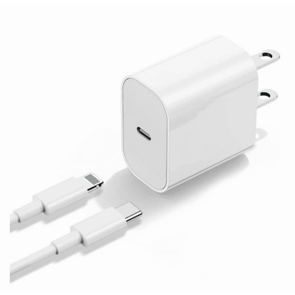 Fast Charger 20W PD USB C Wall Charger with 3FT Fast Charging Cable Compatible iPhone For iPhone 14 13 12
