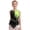 Fluorescent Yellow, variant on Kids Girls Sleeveless Sparkly Rhythmic Gymnastics Skirted Leotard Figure Ice Skating Bodysuit Dress Ballet Dancewear White 8