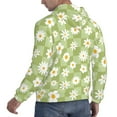 thumbnail image 6 of Sikiie Daisies Flowers Men's Hoodie, Essentials Hoodie, Sweatshirt, Pullover Hooded Sweatshirt for Men-3X-Large, 6 of 7