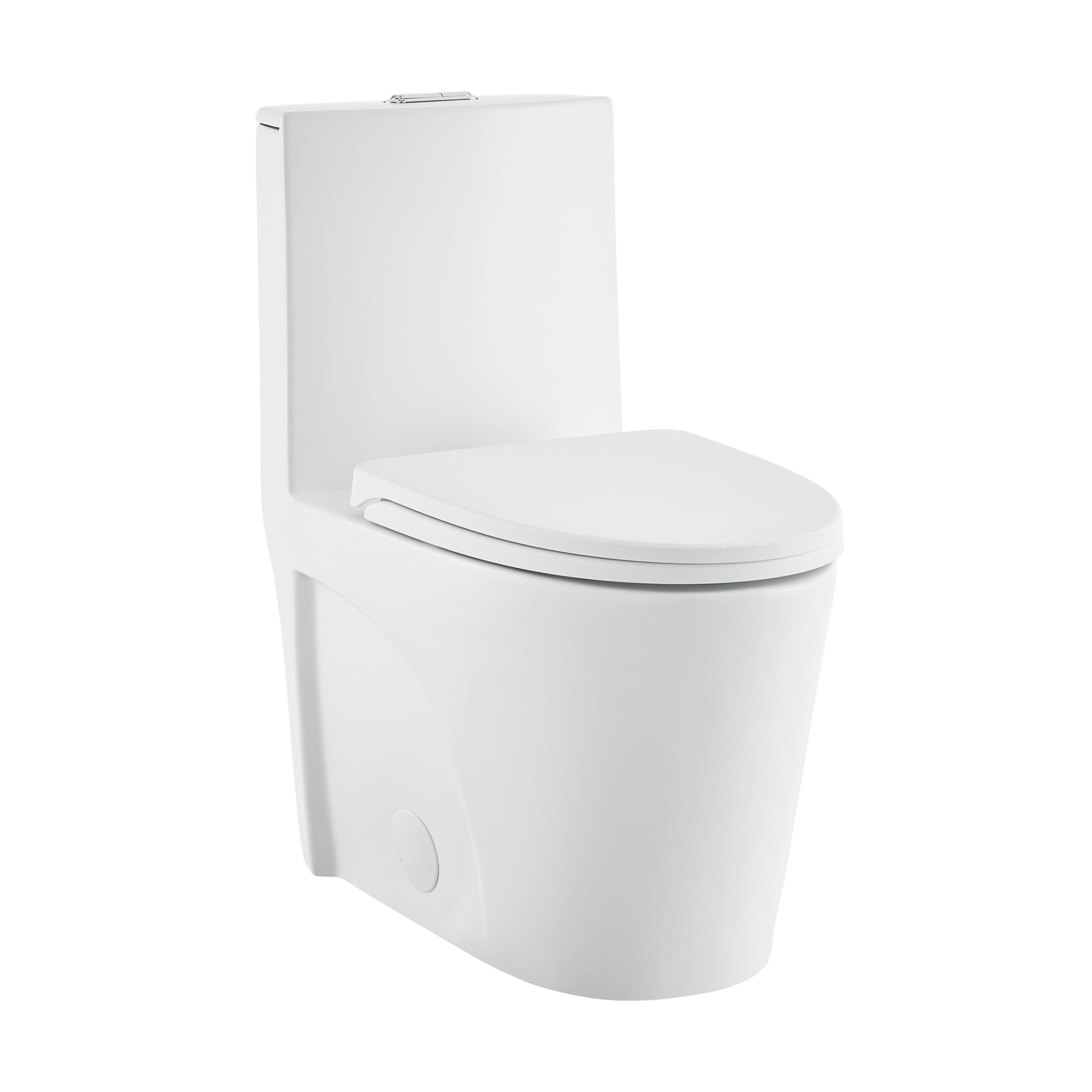 St. Tropez One-Piece 14" Rough-in 1.1/1.6 GPF Dual Top Vortex Flush Elongated Toilet in Matte White
