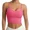 Hot Pink, variant on Women Sports Bras Scoop Neck Crop Tank Tops, Sew in Bra, Y Back, Light Support, Breathable, Quick Dry, Soft, Stretchy, Yoga, Pilates, Daily Wear
