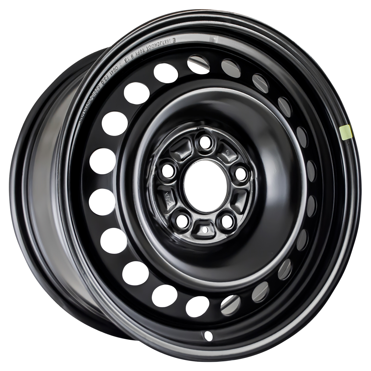 16 X 7 Reconditioned OEM Steel Wheel, All Painted Black, Fits 20092011