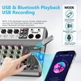 thumbnail image 4 of Mezclador de audio Aveek Professional de 5 canales con Bluetooth y USB, 4 of 8
