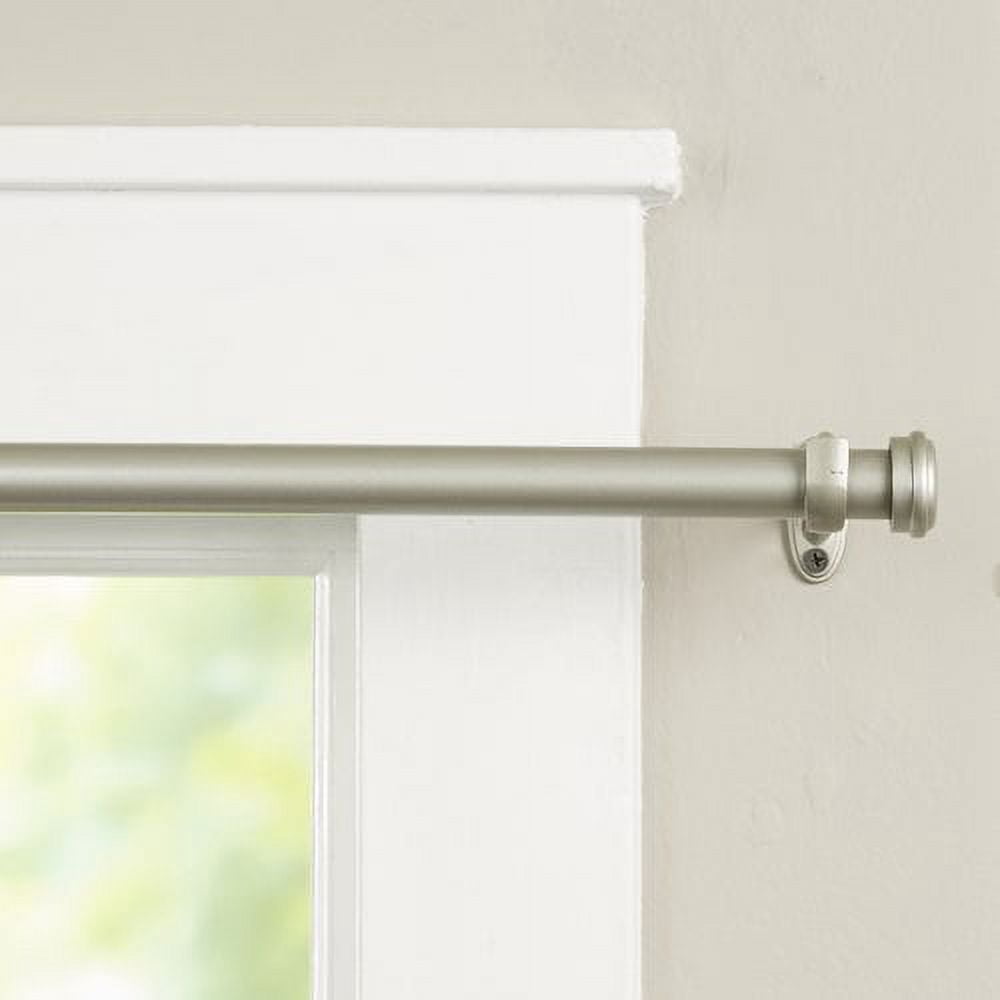 Decopolitan End Cap Curtain Rod Set, 7/8"