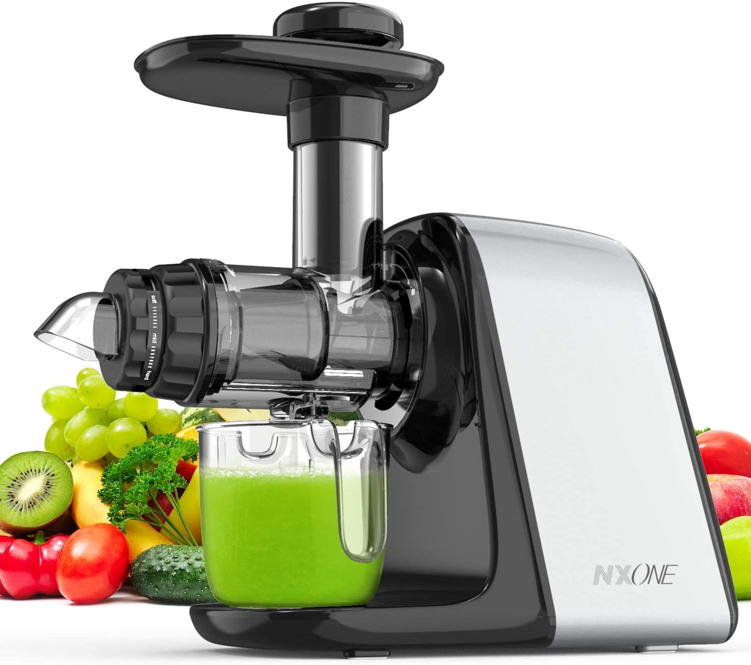 YIOU Juicer Machines Cold Press Slow Masticating Juicer Easy to Clean with 3 Modes Vegetable and Fruit Juicer Extractor BPA-free High Hardness Tritan Material Slow Juicer