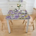 thumbnail image 3 of nygtbtfer  Mauve Tablecloth, Retro Style Floral Petals Love Natural Beauty Nostalgic Soft Plants Artwork, Dining Room Kitchen Rectangular Table Cover, Violet Purple, 3 of 7