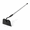 Flat hoe, variant on Flat hoe long handle garden cultivator tiller for soil maintenance