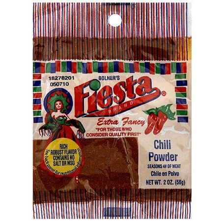 Bolner's Fiesta Brand Extra Fancy Chili Powder, 2 oz (Pack of 12)