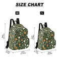 thumbnail image 2 of FORMRS Mini Backpack Purse for Women Quilted Travel Daypack Casual Shoulder Bag, Green Flowers Pattern, 2 of 7