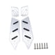 thumbnail image 3 of Almohadilla de placa para estriberas de motocicleta de aluminio izquierda y derecha para BMW C400x 2018-2025 Simple Plateado, 3 of 9