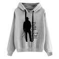 thumbnail image 2 of Pntutb Moda Mujer Casual Texto Divertido Letra Impreso Blusa De Manga Larga Bolsillo Pullover tops Sudaderas Con Capucha Pntutb Pntutb-1292, 2 of 6