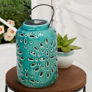 Mainstays Starburst Solar Powered Outdoor Ceramic Lantern Walmart Com