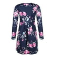 thumbnail image 3 of Matchstick Robe Midi à Manches Longues Imprimée Florale pour Femmes, 3 of 5