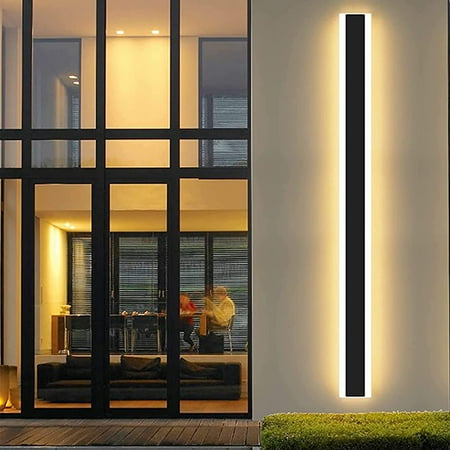

DTLYH Black Plug in Wall Sconce 59inch 48W Wall Light Sconces Wall Lights for Living Room Wall Decoration Long Strip Wall Sconce Black Wall Mount Lighting Sconce for Porch Bedroom Study