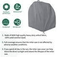 thumbnail image 5 of ABPETE Miter Saw Cover,Waterproof & Dustproof Portable Table Saw Cover for Most Miter Planers,28.3''L x 24''W x 28.3''H-Gray, 5 of 14