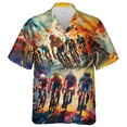thumbnail image 4 of Camisa hawaiana con estampado 3D para ciclismo, para hombre, con estampado de bicicleta, estilo Aloha, unisex, holgada, con solapa, deportiva, de manga corta, 4 of 5