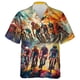 thumbnail image 4 of Camisa hawaiana con estampado 3D para ciclismo, para hombre, con estampado de bicicleta, estilo Aloha, unisex, holgada, con solapa, deportiva, de manga corta, 4 of 5