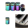 thumbnail image 3 of 4Pcs Tire Valve Stem Cover Caps Aluminum Car Wheel Air Pressure Valve Cap Shell Dust Cap for Automotive Motorcycles Bicycles Tire Universal, 3 of 5