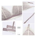 thumbnail image 4 of Conjunto de sujetador Minnieouse de mujer Ropa interior sin costuras Sujetador transpirable Lencería de encaje sexy Copa tres esquinas, 4 of 6