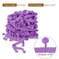 thumbnail image 2 of Uxcell 20 Yards Pom Pom Ball Fringe Trim Ribbon Sewing Trim DIY Crafts, 8mm Purple, 2 of 6