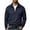 #02 Dark Blue, variant on Men's Quarter-Zip Pullovers Relaxed Fit Sweatshirts Soft Warm Tops for Winter Commute Business Casual Dark Blue(M-3XL)