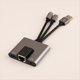 thumbnail image 3 of Concentrador USB-C A RJ45 de 3,5 mm, Adaptador de Red LAN USB-C A Ethernet, Estación de Acoplamiento de Carga Rápida con Audio PD para Teléfono y Portátil., 3 of 5