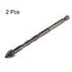 thumbnail image 3 of Uxcell 2pack Titanium Masonry Drill Bit, 10mm Concrete Drill Bits Ceramic Drill Bit with 1/4" Hex Shank, 12mm 2, 3 of 6