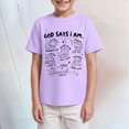 thumbnail image 2 of TOWED22 Kids Cotton Plain T-Shirt Lightweight T Shirt Short Sleeve Boys Girls Tee Tops Classic Casual Shirts for Age 3-14 Years(Light Purple,7-8 Y), 2 of 4