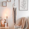 thumbnail image 1 of Bohemia Macrame Woven Wall Hanging Moon Tassel Handmade Tapestry Background, 1 of 10