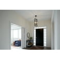 thumbnail image 5 of Kichler Taubert Mid-Century Modern 3 Light Black with Brass Foyer Pendant Light, 5 of 9