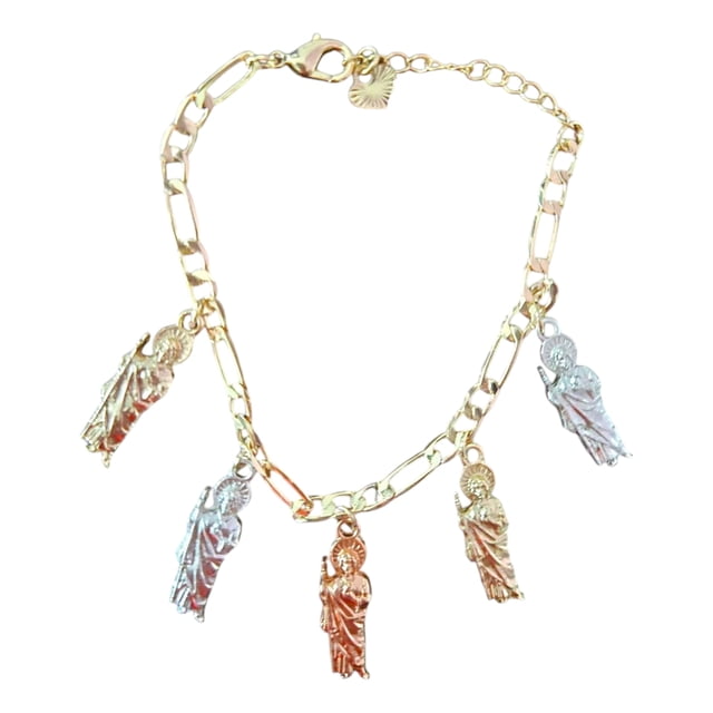 San Judas Tadeo Brazalete, Esclava Con Medallas San Judas,
