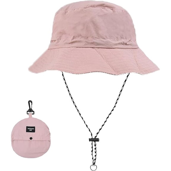 Janrevotw Waterproof Bucket Hats for Woman UPF 50  Sun Hat UV Protection Packable Rain Hats for Women Lightweight Hiking Hat