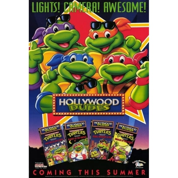 Posterazzi MOVCH7657 Teenage Mutant Ninja Turtles - Hollywood Dudes Movie Poster - 27 x 40 in.