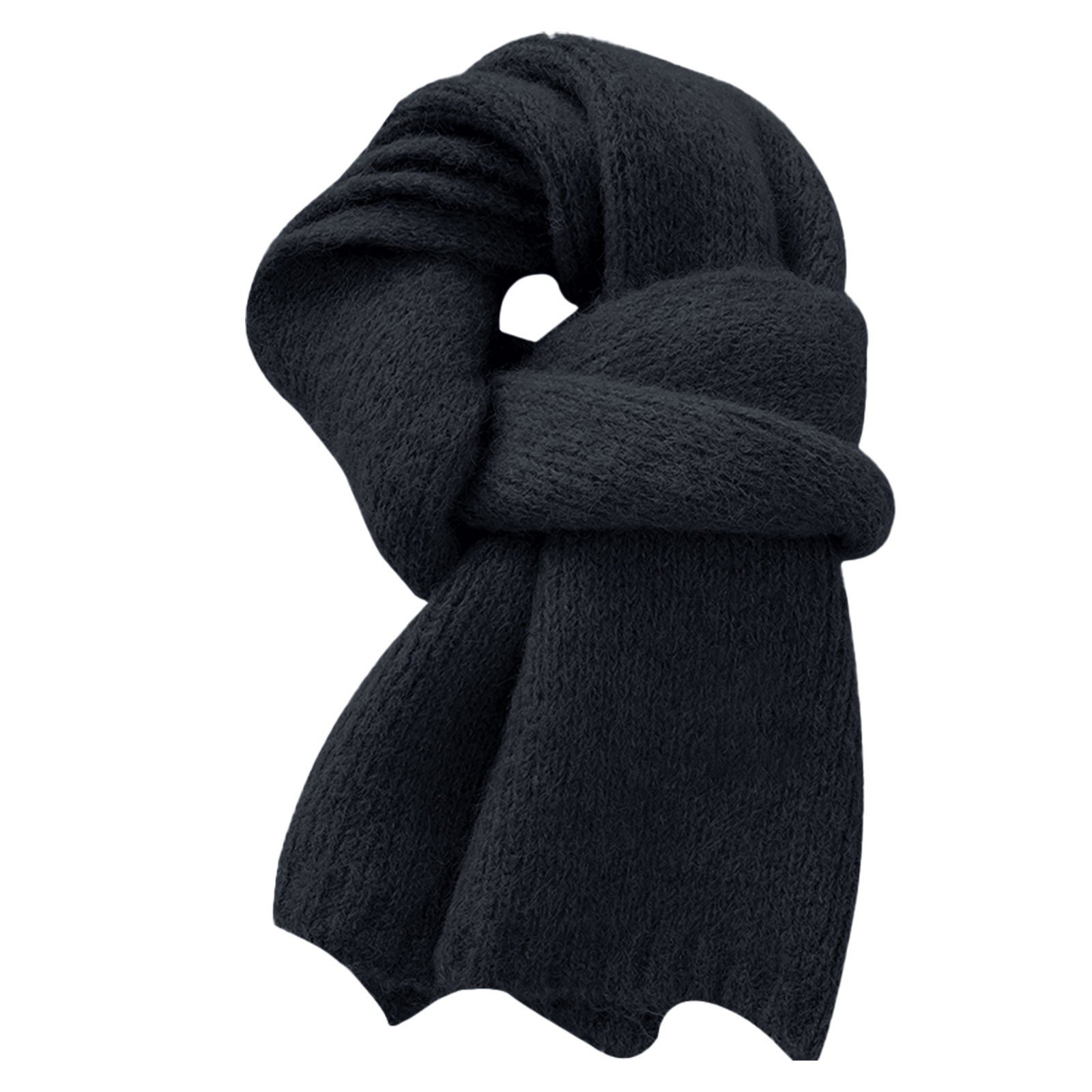 Scarf for Women Fashion Solid Color Wool Blend Knitted Winter Versatile Soft and Warm Woolen Bandanas Lightweight Women s Neckerchief