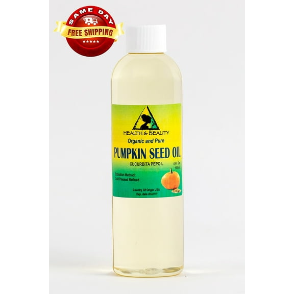 PUMPKIN SEED OIL REFINED ORGANIC CARRIER COLD PRESSED 100% PURE 4 OZ