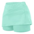 thumbnail image 5 of ZACPNCV Girl's Skorts Tummy Control Skorts Dressy Casual High Waist Athletic Shorts Skirts Mint Green 10-11 Years, 5 of 7