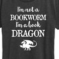 thumbnail image 3 of Instant Message - I'm A Book Dragon - Women's Short Sleeve Graphic T-Shirt, 3 of 6