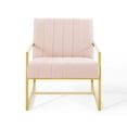 thumbnail image 6 of Inspire Channel Tufted Performance Velvet Armchair Pink, 6 of 6