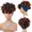 Blue 1B-30#, variant on SUCS Headband Wig for African Women Curly Hair Bangs One Piece Headband Wig Synthetic Wig Headband