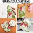 thumbnail image 6 of Coolnut Kitchen Dish Towels, Strawberry Kitchen Towels Set of 4 Super Soft Absorbent Dish Towels Set Microfiber Polyester Kitchen Dish Cloths Decorative Tea Towels, 28x18 Inch, 6 of 7