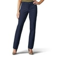 thumbnail image 1 of Pantalón Lee para mujer, sin arrugas, corte holgado, pierna recta, azul, 1 of 3