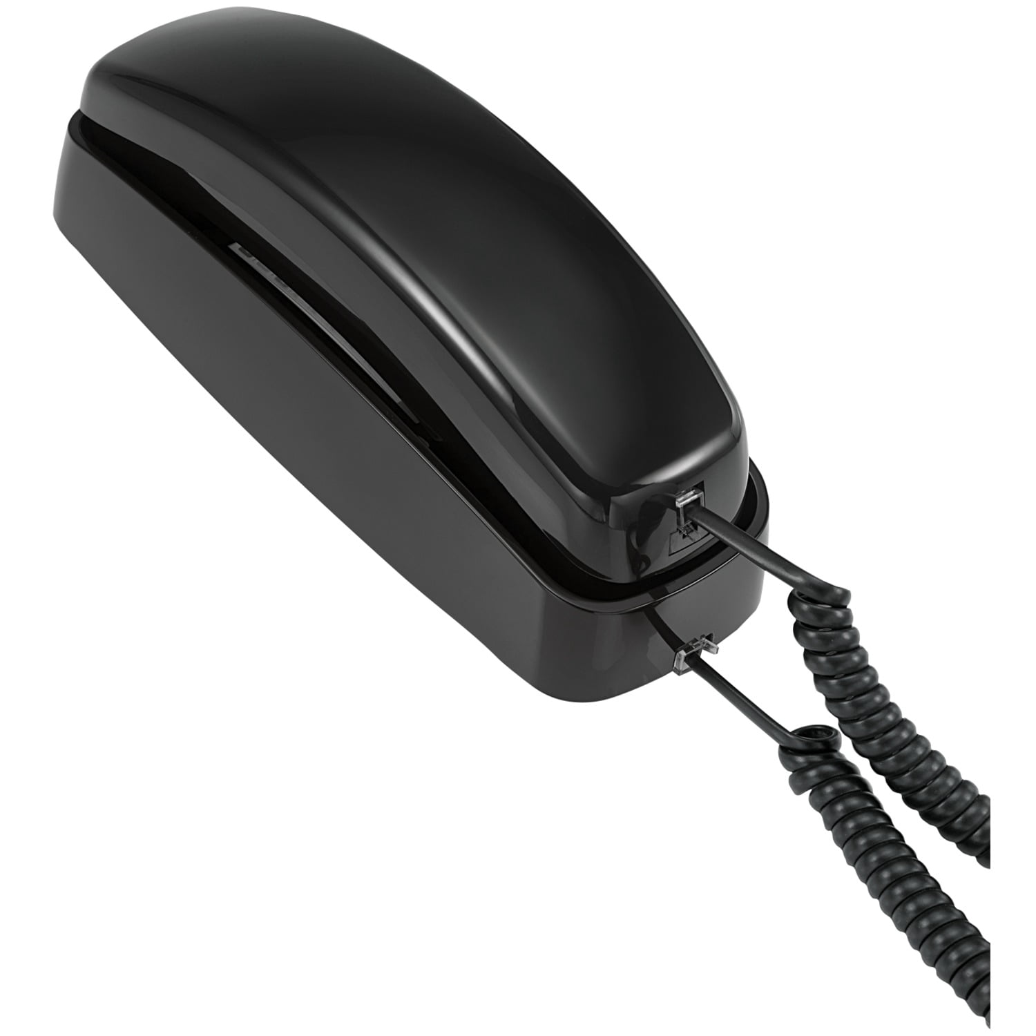 AT&T Corded Trimline Phone with Lighted Keypad, Black, ATTML210B