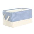 thumbnail image 1 of Unique Bargains Fabric Storage Bin Box with Handles Laundry Baskets Organizer for Closet, 1 of 8
