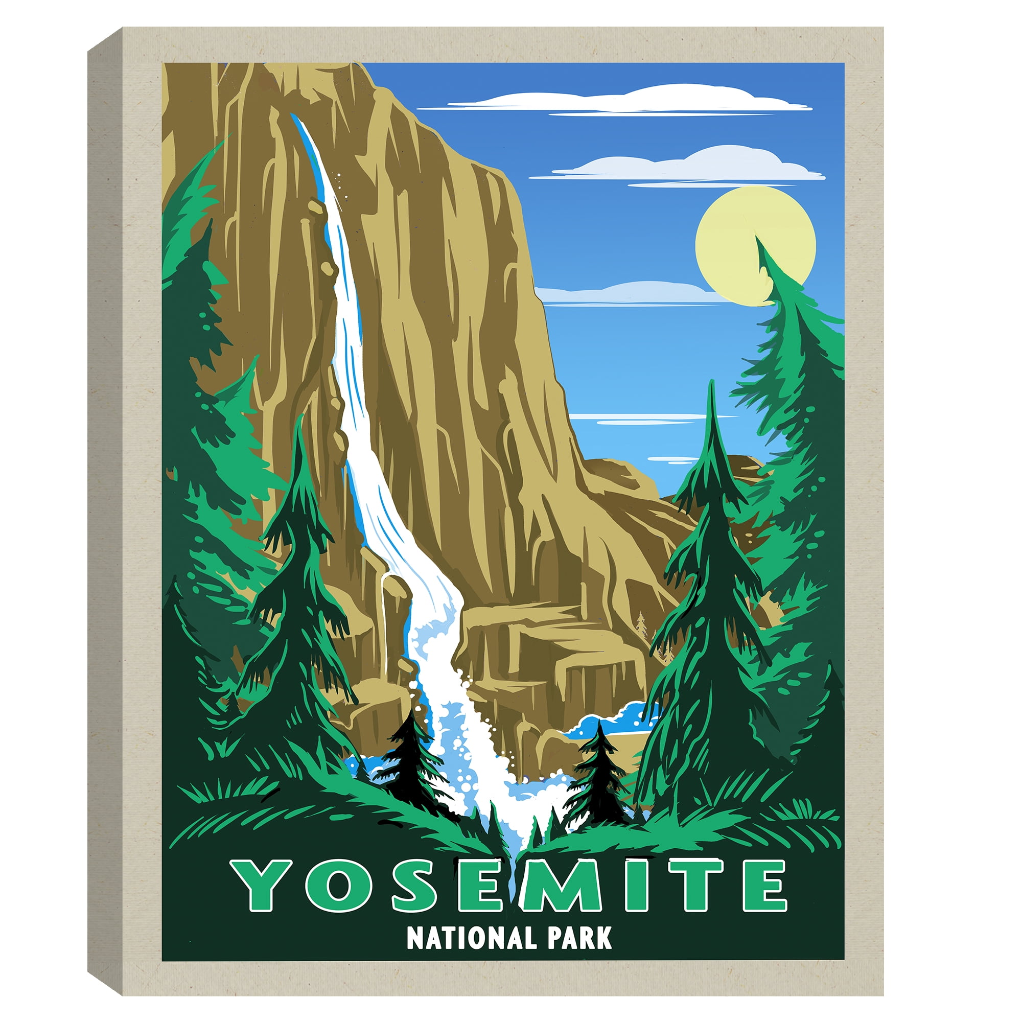Yosemite National Park by Old Red Truck Canvas Art