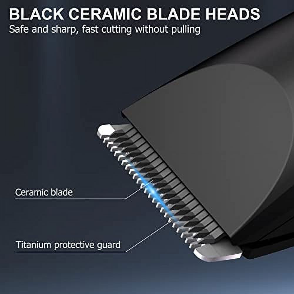 Electric Groin Hair Trimmer Ball Trimmer for Men Nose Hair Trimmer, Replaceable Ceramic Blade Heads, USB Recharge Dock ＆ Nosetrimmer Head, Waterp