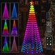 thumbnail image 1 of Árbol de Navidad con iluminación Holaurora de 8 pies y 340 LED con adorno en forma de estrella, 1 of 7