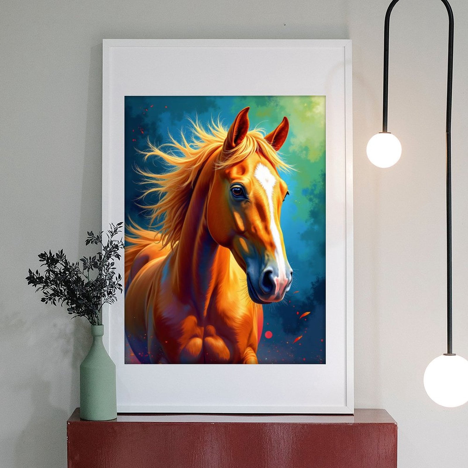 Diamond Art Kits for Adults - 5d Majestic Wild Horse Portrait Diamond Painting for Adults, Diamond Art for Adults Beginners, Diamond Painting Kits for Adults for Home Wall Decor