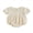 White, variant on Infant Baby Girl Bubble Romper Summer Puff Short Sleeve Doll Collar Cute Solid Color Jumpsuit