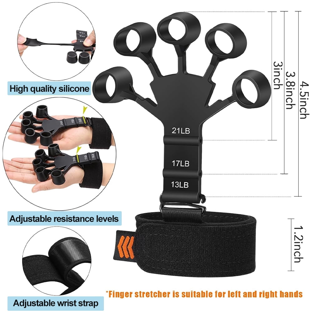 5-60Kg Adjustable Hand Grip Strengthener, Forearm Trainer for Wrist and Finger Exercise Home Gym